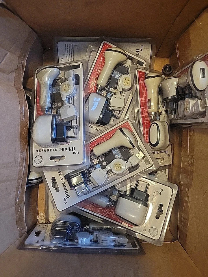 Cargador de viaje Europa + cargador de coche + cargador USB para APPLE 3G, 3GS, 4 Foto 2 de 2