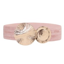 Wide Belts for Women Dresses Elastic Stretch Belt XL: Fit Waist 36"-40" Pink