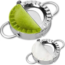 Stainless Steel Dumpling Ravioli Maker Press, 2 Pack Pierogi Mold - Wonton Mould