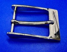 Classic Simple Single Prong Silver Tone Replacement Belt Buckle for 1.25" Belt