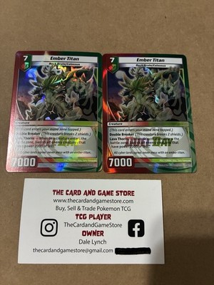 2 Kaijudo Card TCG Promo Rare Ember Titan Duel Day