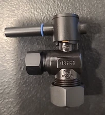 Westbrass Angle Stop, 1/2 in. IPS x 3/8 in. OD-1/4-Turn Lever Handle, *203