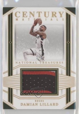2023-24 Panini National Treasures Century Materials Prime 1/5 Damian Lillard s3g