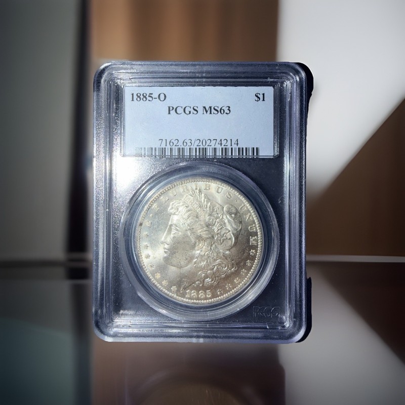 1885-O Morgan Silver Dollar PCGS MS63 😍 New Orleans Mint