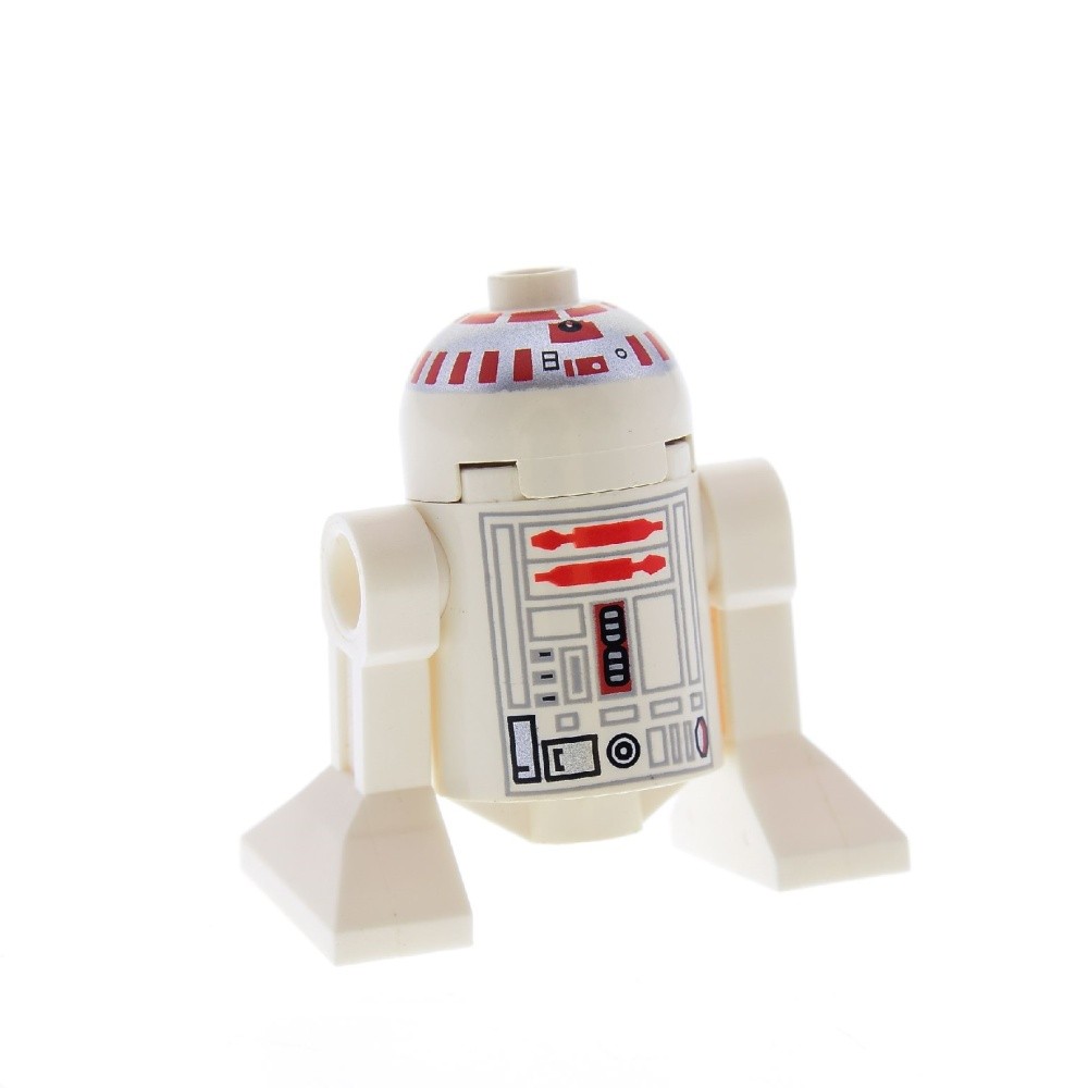 1X Lego Minifigure Star Wars B-Stock Used Droid R5-D4 Red Silver 7150 SW002
