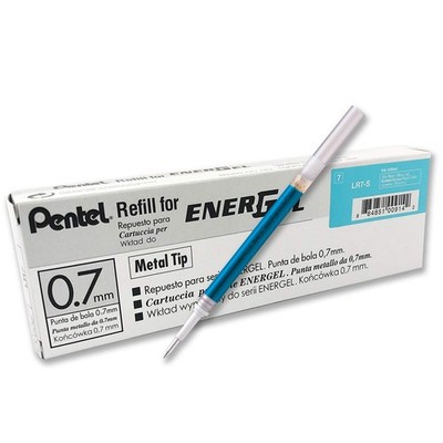 Pentel Refill Ink For EnerGel and Lancelot Gel Pen, (0.7mm) 0.7mm, Sky Blue