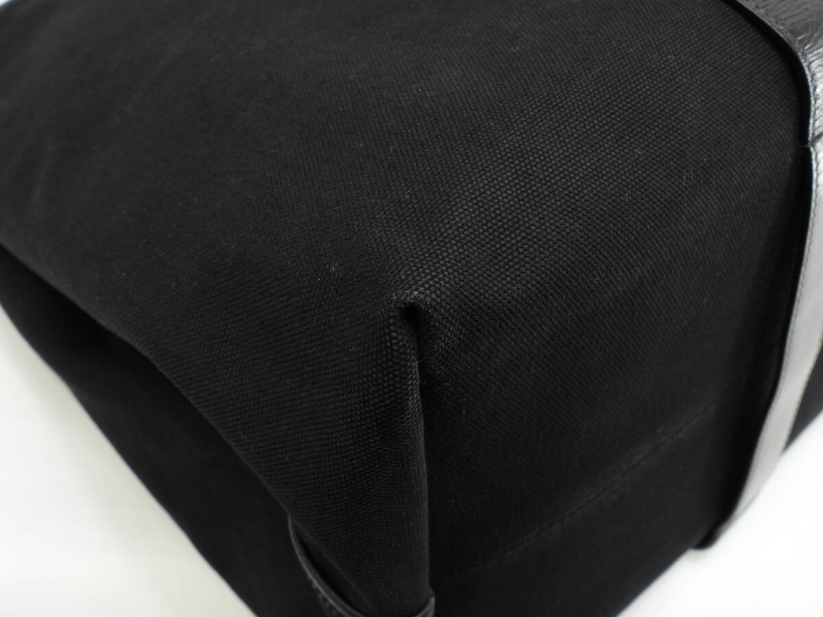 Bottega Veneta Large Intrecciato Tote Bag Black Leather & Cotton thumbnail 6