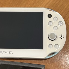 Light Blue / White Sony PS Vita 2000 System w/ Charger - Tested - Region Free