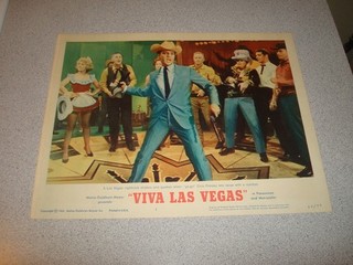Elvis Presley 1964 Original Lobby Card Viva Las Vegas Night Club Ann Margret