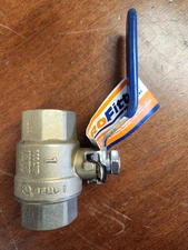 179470 New ProFitter 4205170 Lead-Free Forged Brass Ball Valve, 1" FNPT 600PSI
