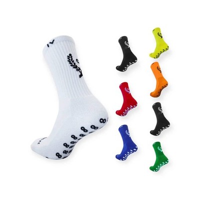 IV-Gripsocks Mid-Calf Anti Slip, non-Slip Grip Socks for Every Sport - ONE SIZE