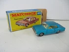 Matchbox Lesney Superfast SF25 Ford Cortina- MATT BLUE body, EARLY F BOX