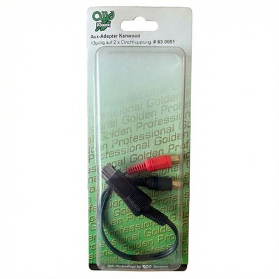 AIV Aux-Adapter Kenwood 13-polig 2x Cinchkupplung Radio Musik HiFi Audiosignal