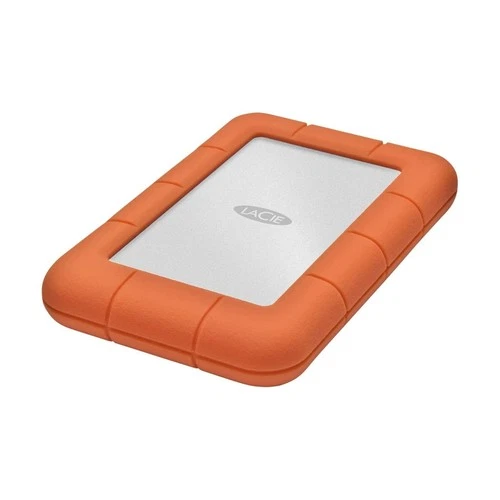 LaCie Rugged 4TB External Hard Drive 2.5" USB-C Orange Silver