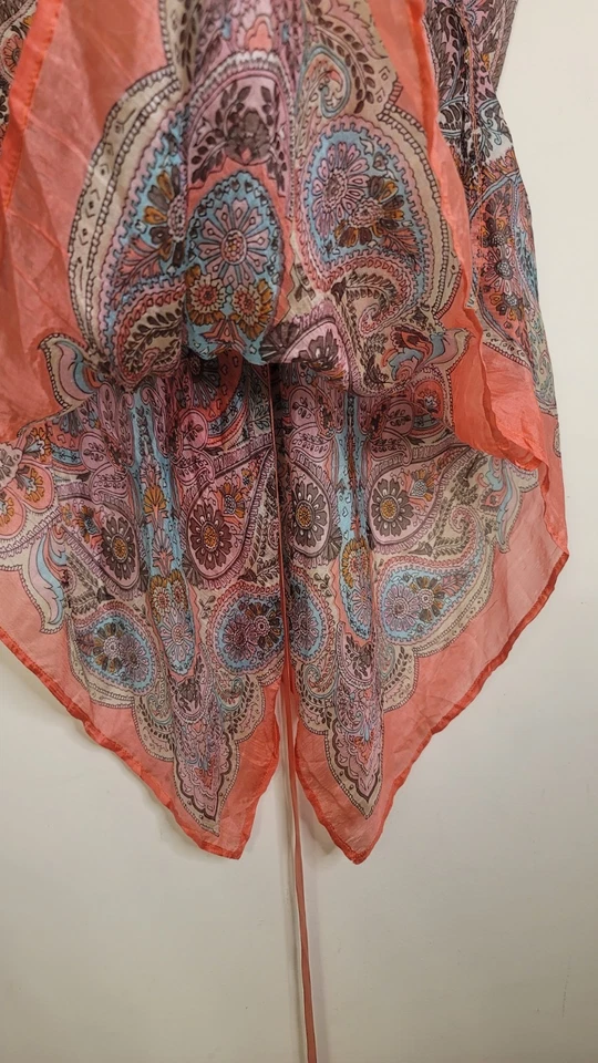 Vintage Women's Babydoll Top Small Fairy 100% Silk Lace Camisole Y2K Pink Dainty - Imagem 4 de 4