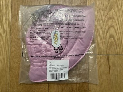 UGG Quilted Logo Bucket Hat Solid Pink Women s M Casual Travel Recycled