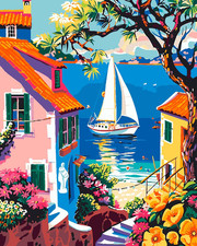 ZTOTZ Paint by Number for Adults Landscape, Village Scenery Adult Paint by Numbe