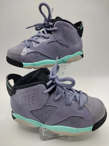 Scarpe Nike Air Jordan Retro 6 Iron Purple bambino taglia 10c usate