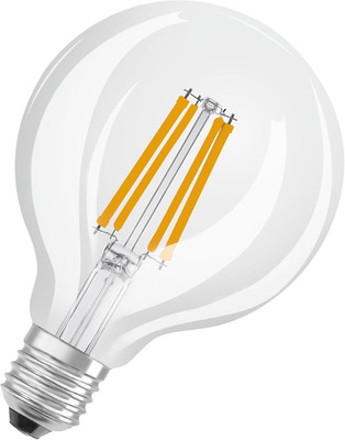 Lampada LED LED Classic Con Filamento Dalla Classica Forma Sferica, Filamento in