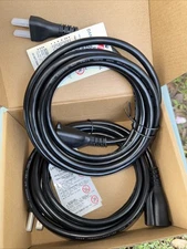 Extension Cord 2 Pack 10ft/3m E325848 Power Extension Cord