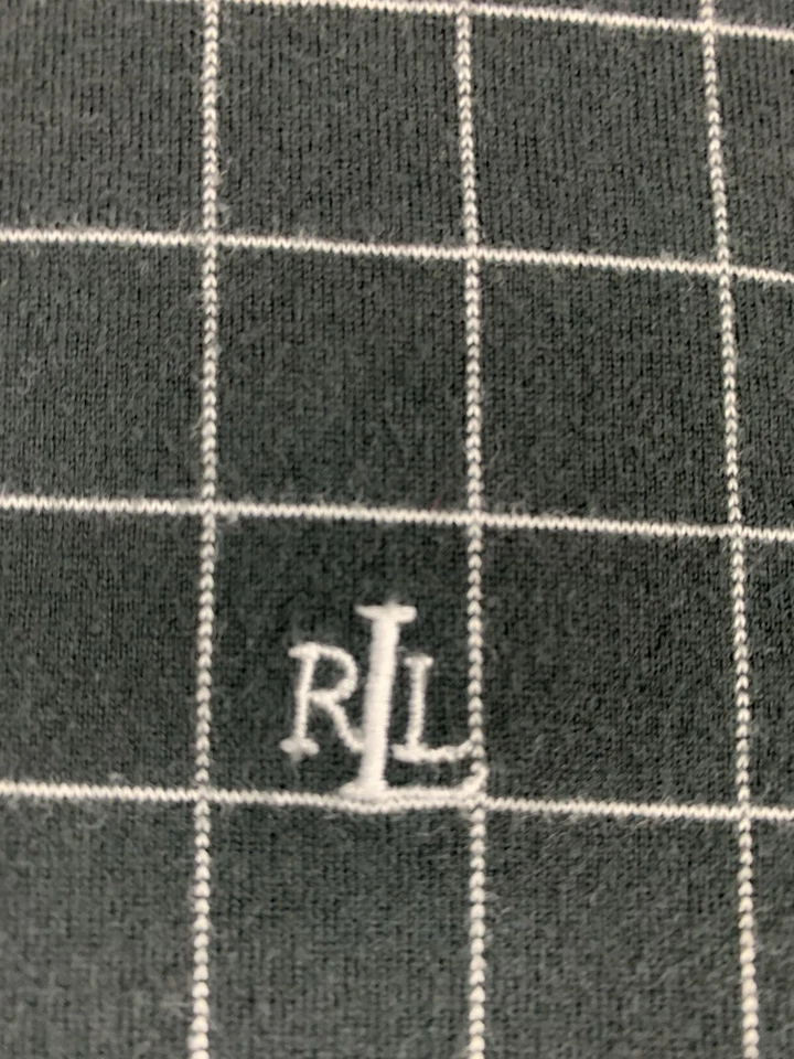 Camisa Polo Lauren Ralph Lauren S/S Para Hombre Talla XXL 2XL Negra Blanca Cuadros Foto 2 de 4