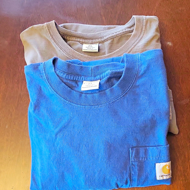 Carhartt Men’s XL Lot of 2 Pocket Crew Neck Short Sleeve Cotton T-Shirts
