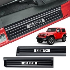 Salahii 2PCS Door Sill Protector Jeep 2018-2026 Wrangler JL JLU 2020-2026