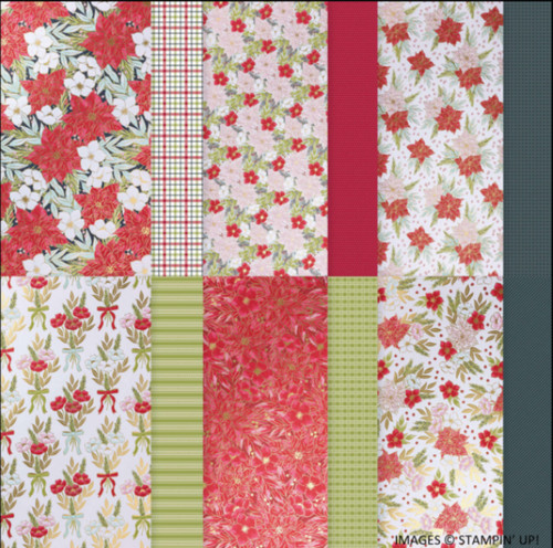 Stampin Up Retired TRADITIONS OF CHRISTMAS Specialty Designer Series Paper DSP