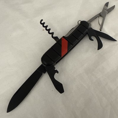 GERMANY Degen Richartz Solingen Inox Pocket Knife Black/Red ROSTFREI