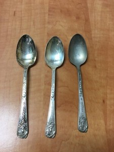 Lot of 3 Vintage Pinocchio and Donkey Duchess Silver Plate Spoon 5.5"