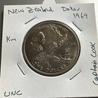 new zealsnd dollar 1969 captain cook UNC  (Rx1121877/L308)