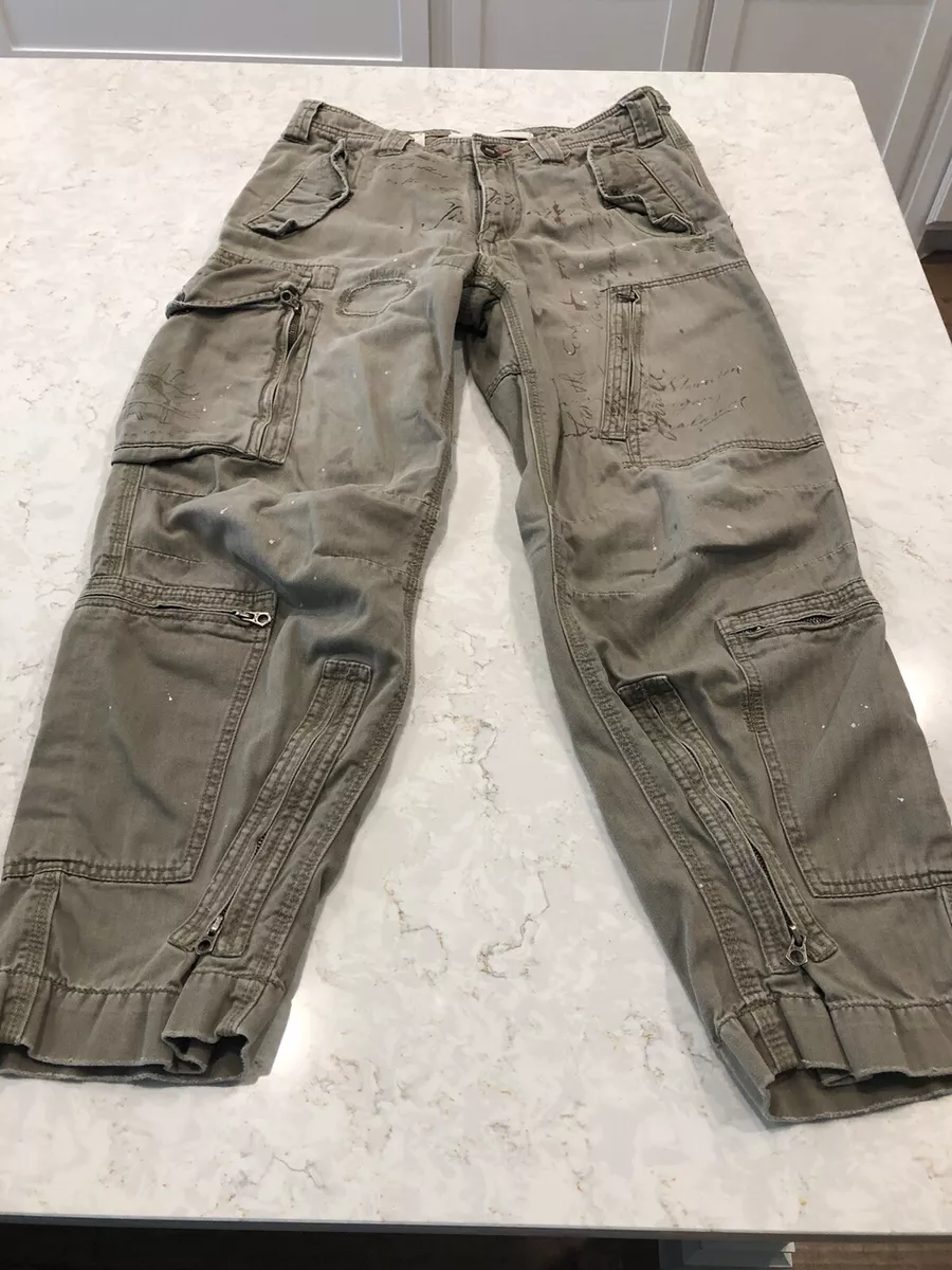 Vintage 90s Polo Ralph Lauren Military Multi-Pocket Cargo Pants Mens Size 32/30