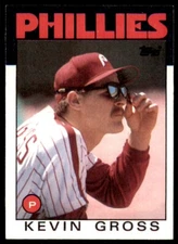 1986 Topps Baseball Card Kevin Gross Philadelphia Phillies #764