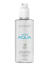 Wicked Simply Aqua Olve Leaf Extract Water Based Lubricant - Select Size