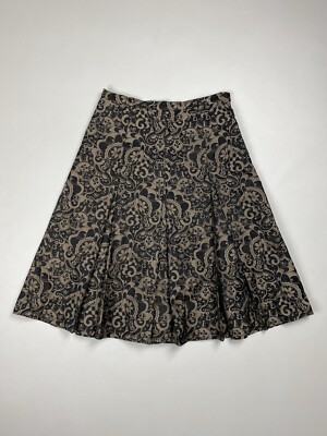 Weekend Max Mara Damen Rock mit abstraktem Muster Größe US 8 I 42