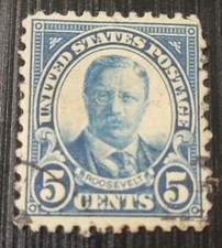 # 557 1922 5c Theodore Roosevelt Canceled Used Postage 1 Stamp USPS your choice