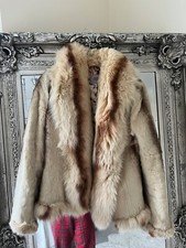 Silver Fox Sheared Beaver Jacket Coat - Size 8 - Similar Mink