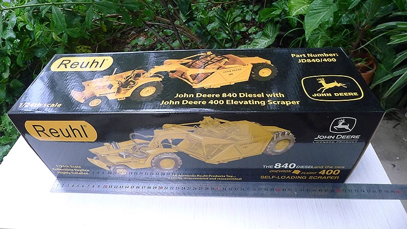 John Deere 840 diésel con rascador 400 - modelo Reuhl escala 1:24 #JD840/400 nuevo Foto 2 de 4