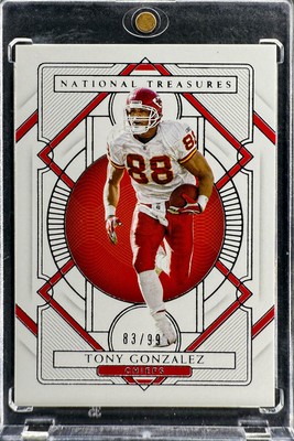 Tony Gonzalez /99 2020 Panini National Treasures NFL Trading Card