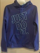 Women  s Nike dri fit Just Do It hoodie Sweatshirt pullover size Small