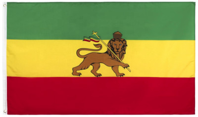 3x5FT Ethiopia Flag Lion of Judah Ethiopian Jewish Rastafari African Afro Haile