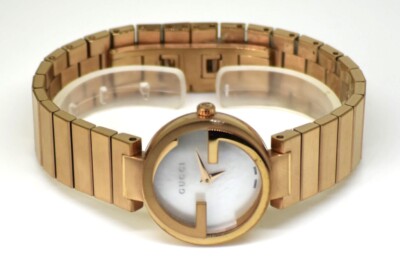 Gucci Rose Gold 133 Interlocking-G Ladies MOP Dial Swiss Quartz