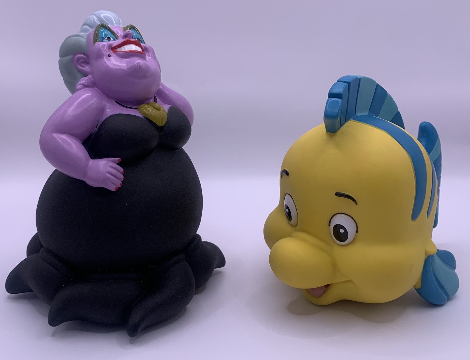 Vintage Lot of 2 Disney Little Mermaid Bath Pool Toys Ursula Flounder | eBay