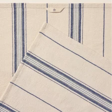 Hearth & Hand with Magnolia Flour Sack Kitchen Towel Dishtowel Multi Stripe Blue