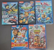 Paw Patrol Lot Of 5 Sealed DVD - Dino Rescue, Brave Heroes Big Rescues, Etc