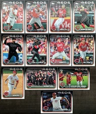 2024 TOPPS SERIES 1 BASE TEAM SET CINCINNATI REDS CRUZ RC