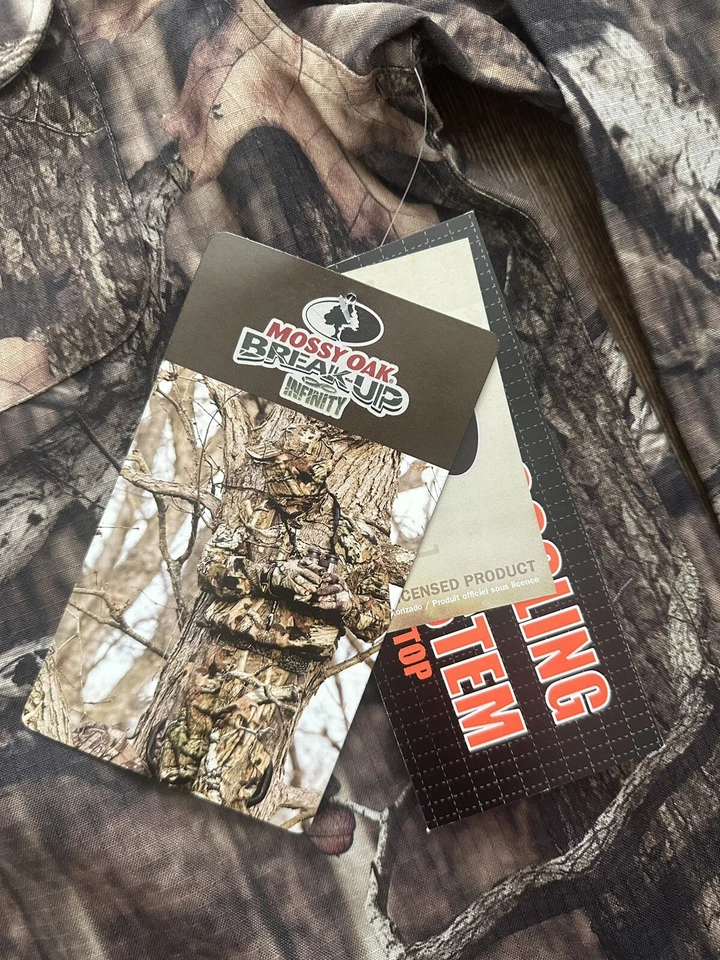 Vintage Men’s Mossy Oak Break Up Infinity Ripstop Long Slv Button Up Size Medium - Image 4 of 4