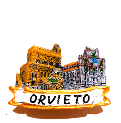 MAGNET MAGNET RESIN FRIDGE REFRIGERATOR SOUVENIR FRIDGE MAGNET CITY ORVIETO