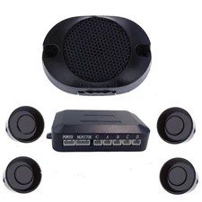 Parking 4 Sensors Car Reverse Backup Rear Buzzer Radar System Kit Sound Alarm