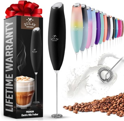 Powerful Milk Frother Coffee Upgraded Titanium Motor Handheld Frother Whisk Milk